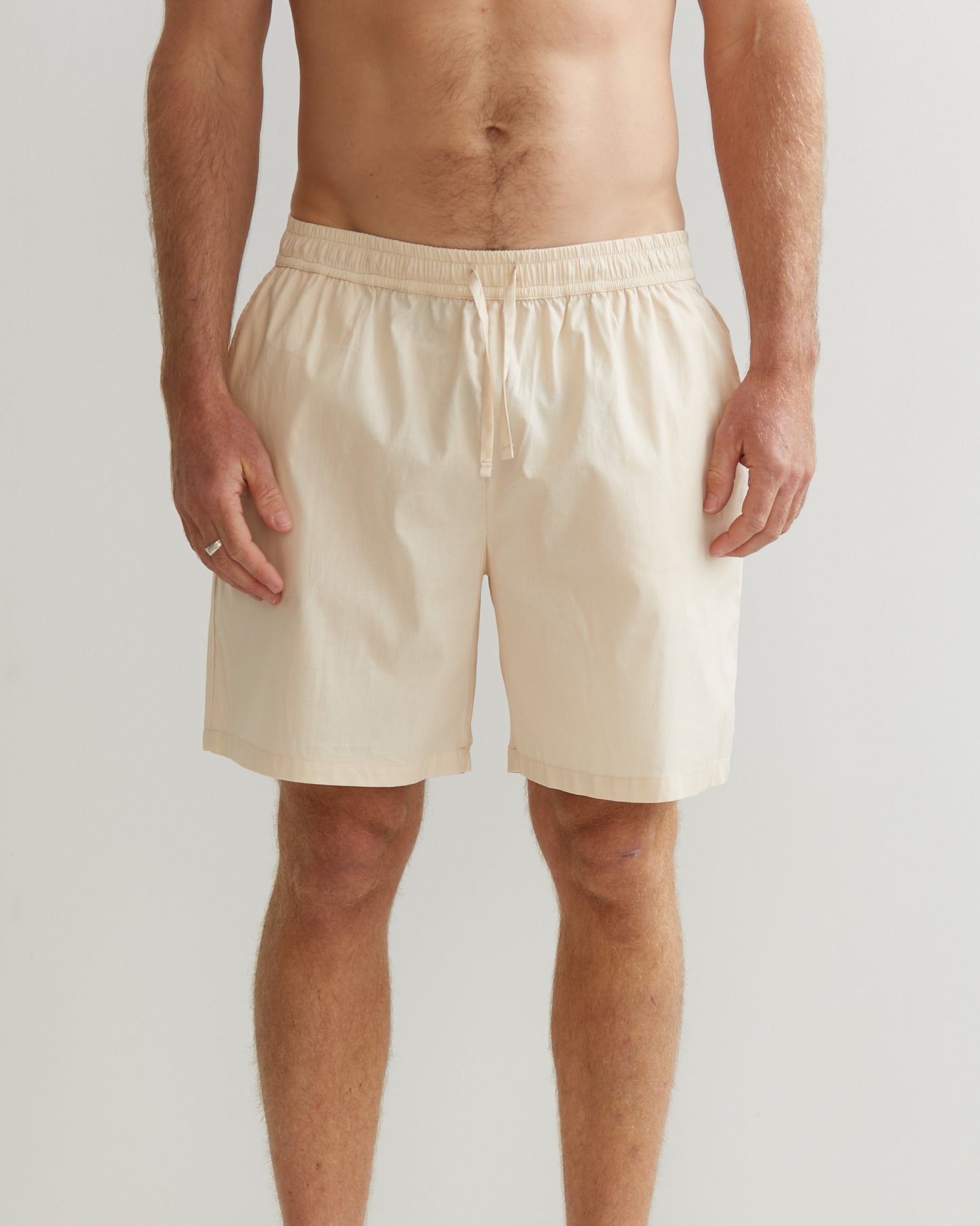 PYJAMA SHORTS IN BEIGE