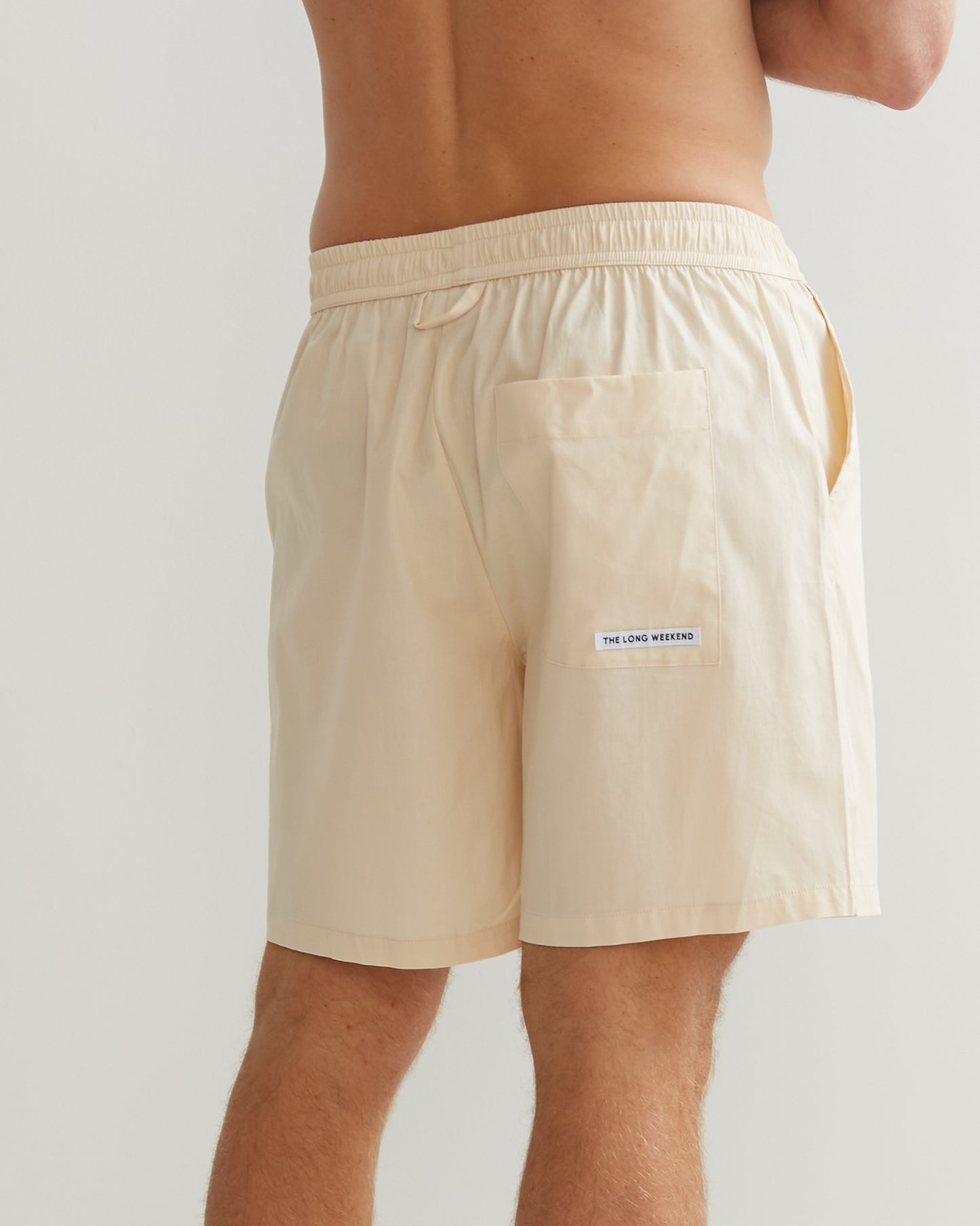 PYJAMA SHORTS IN BEIGE