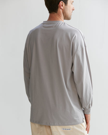 LONG SLEEVE TEE IN GREY