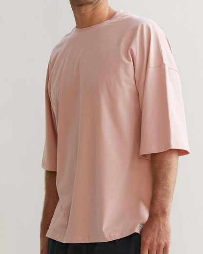 SUNRISE SLEEP TEE IN SALMON