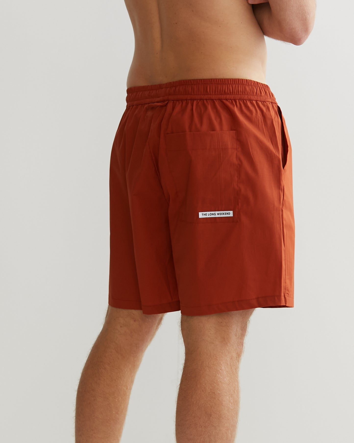 PYJAMA SHORTS IN RUST